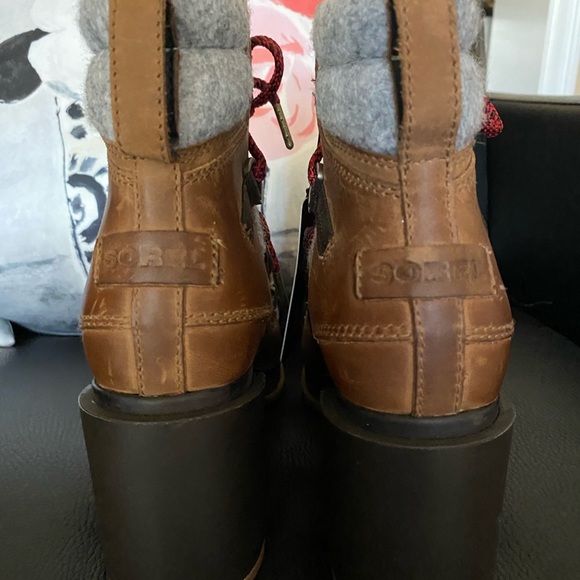Sorel Blake Lace Up Boot Brown Gray SZ 6.5 NWT - Picture 6 of 15